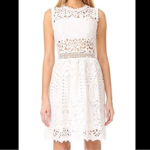 Chic White Lace Mini Dress